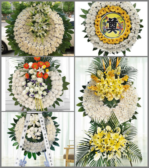 湖南永州祁阳县八宝镇双二村花圈速递